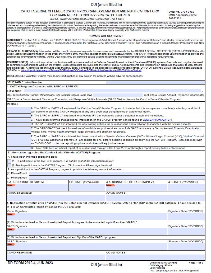 DD Form 2910-4