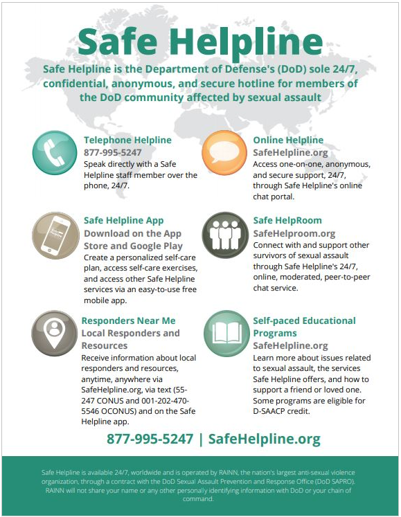 Safe Helpline One Pagers